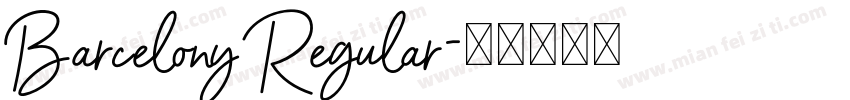 Barcelony Regular字体转换